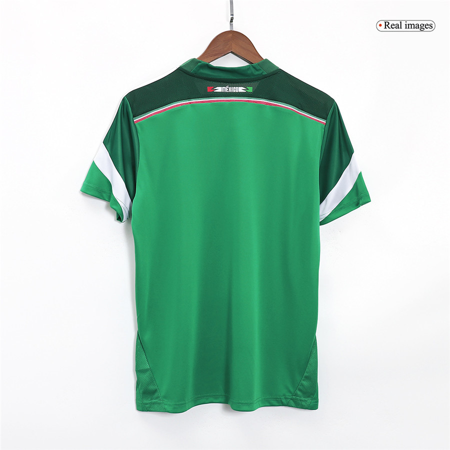 Professional Grade Retro Mexico Home Shirt World Cup 2014