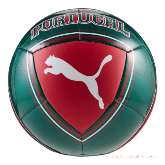 2026-2027 Portugal ftblCulture Ball (Red/Green Lagoon)
