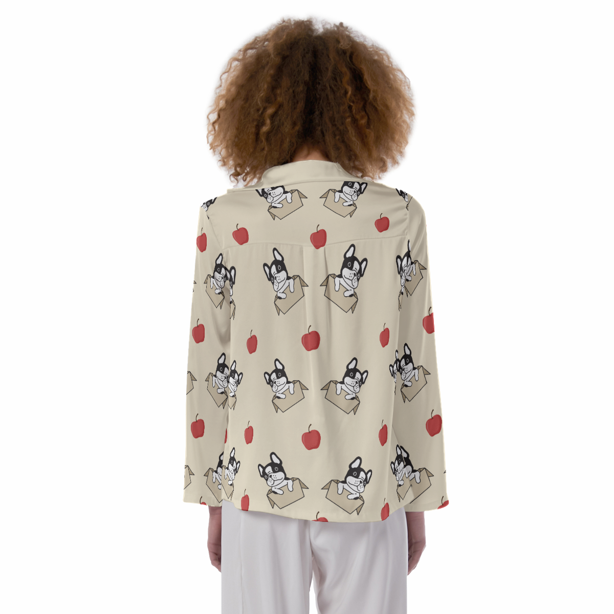 French Bulldog Lover Coco Women's Lapel Pajamas Casual Everyday Product