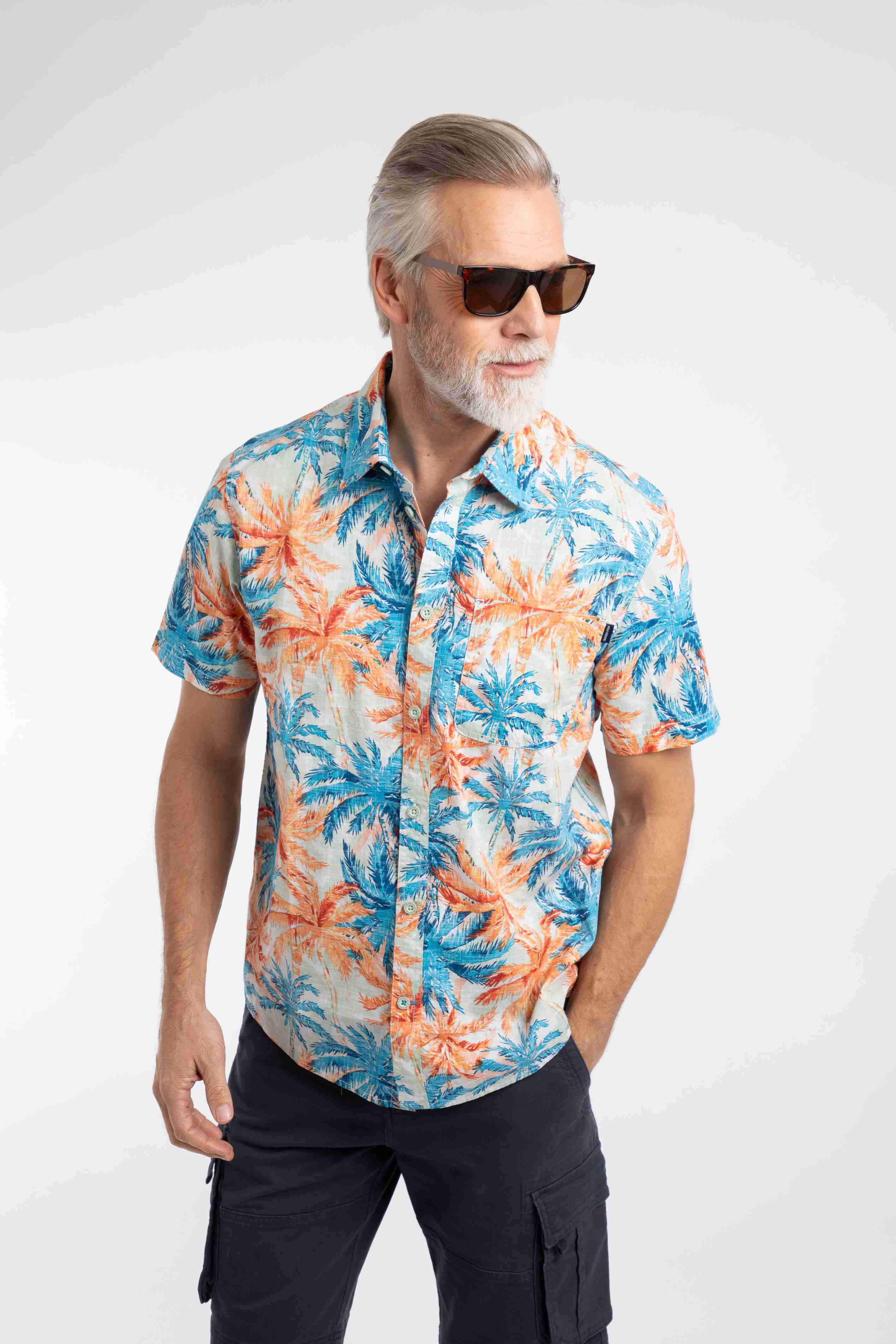 Faraway Short Sleeve Printed Shirt Paprika