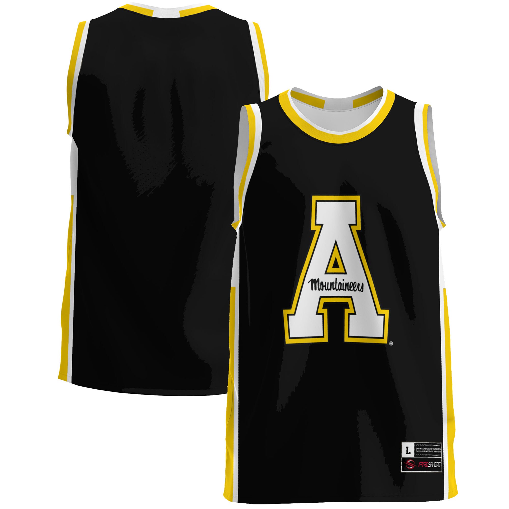 [DDG] Appalachian State Mountaineers GameDay Greats Lightweight Basketball Jersey - Gold
