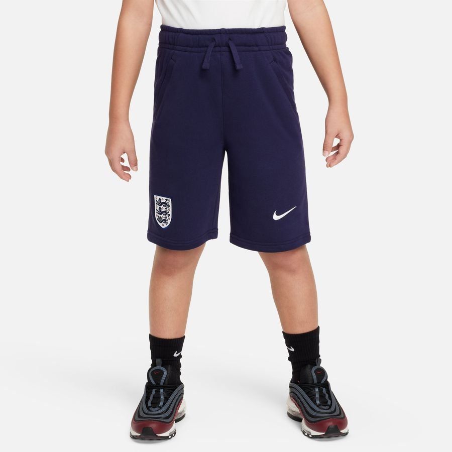 England Sweat Shorts NSW Club French Terry - Purple Ink/White Kids