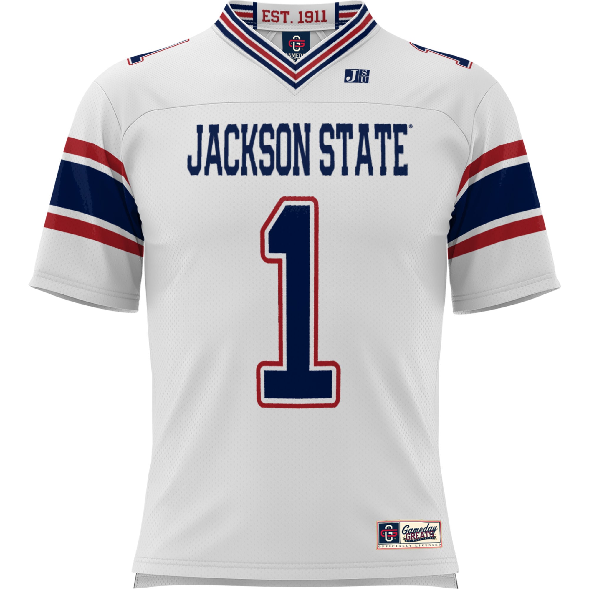 #1 Jackson State Tigers GameDay Greats Football Jersey - White