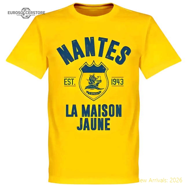First-class Nantes Established Tee - Yellow - Great Value