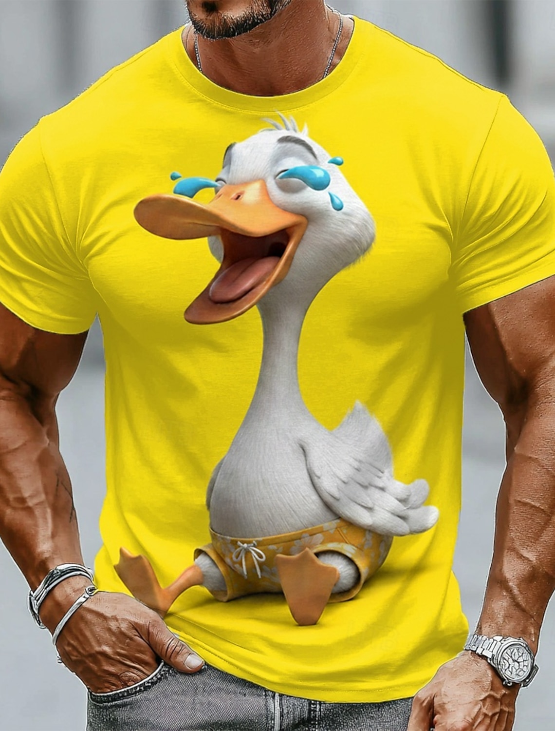 Men's Animal Dog T Shirt Short Sleeve T shirt 3D Print Crew Neck Shirt Funny Casual Daily Street Green Summer Spring Clothing Apparel S M L XL 2XL 3XL