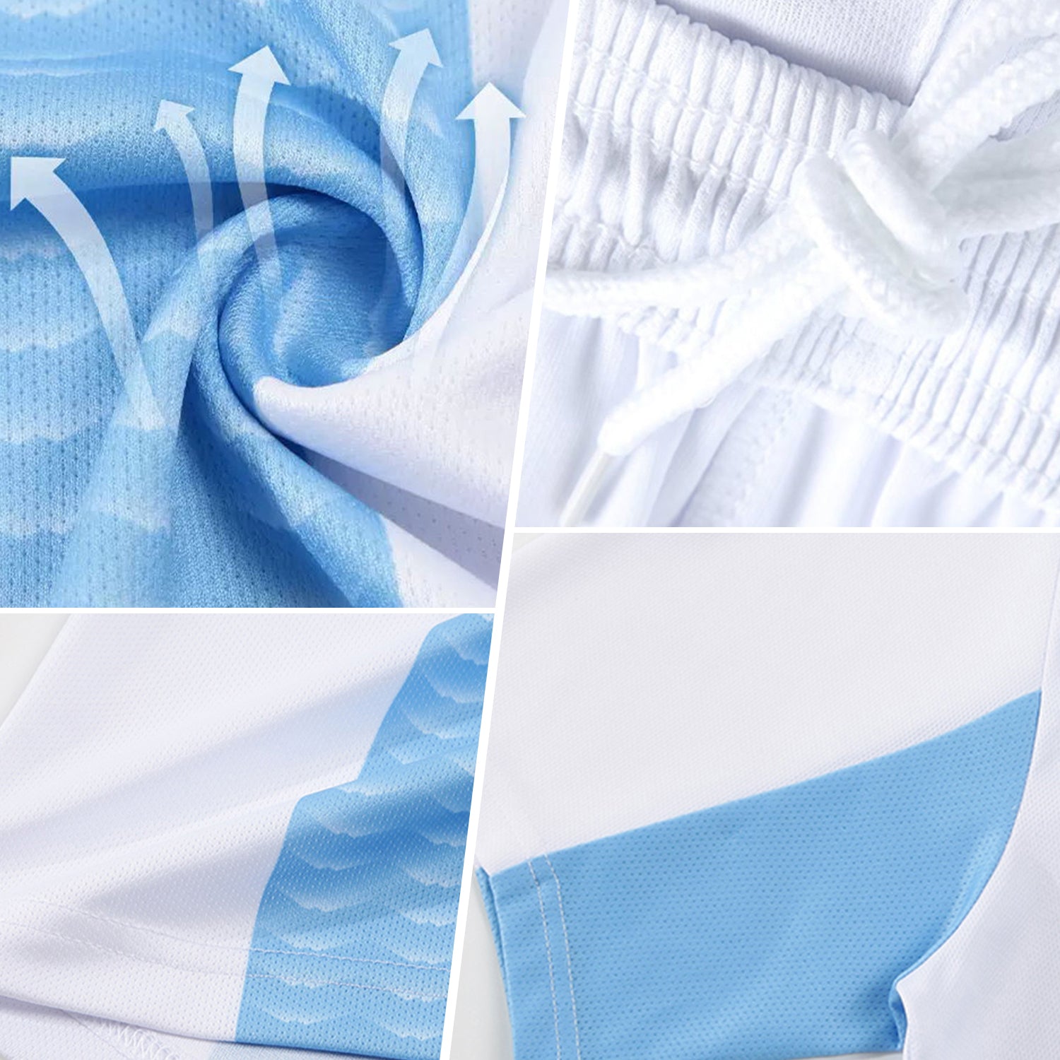 Custom Black White Line Sublimation Soccer Uniform Jersey
