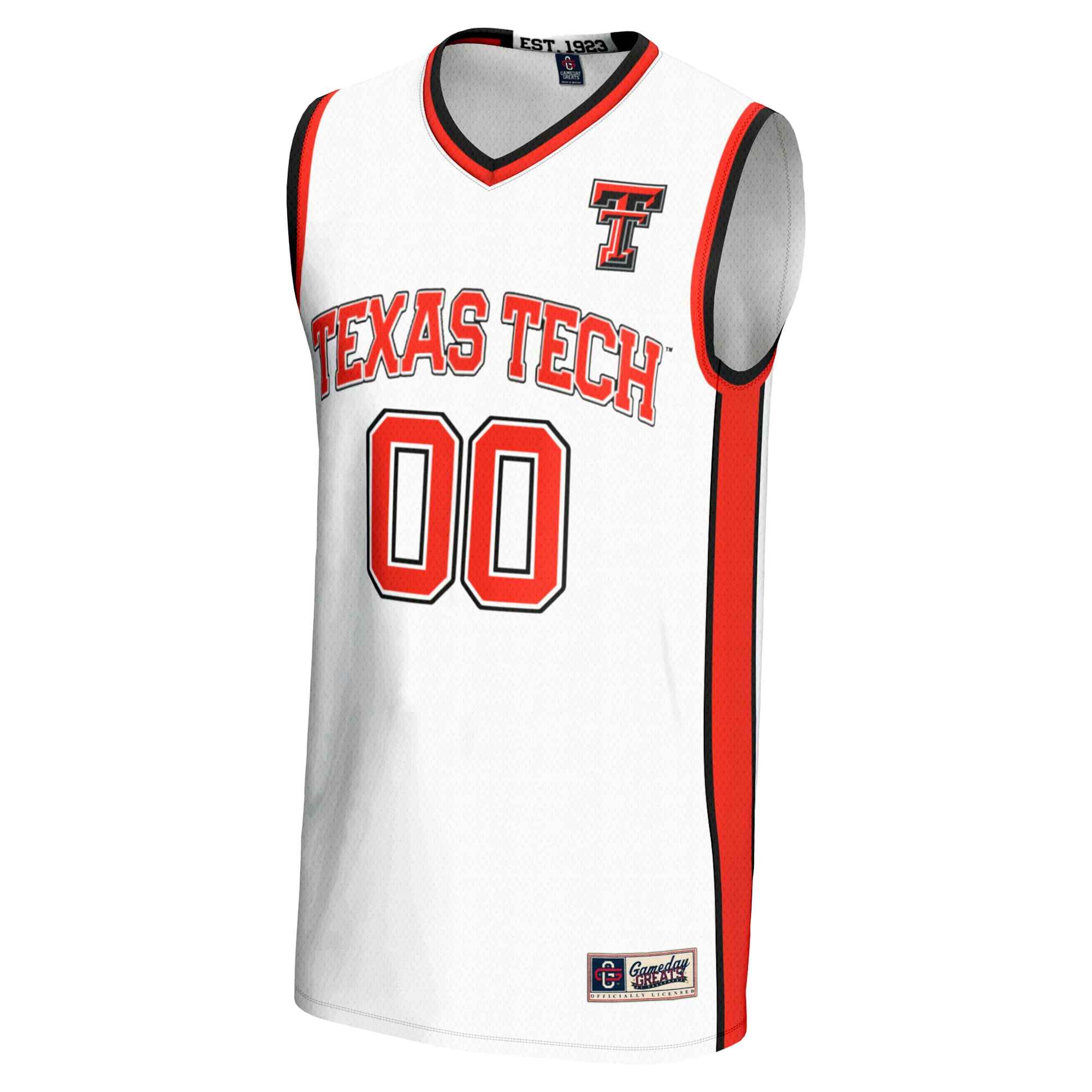 [DDG] Texas Tech Red Raiders GameDay Greats Youth NIL Pick-A-Player Lightweight Men's Basketball Jersey - White