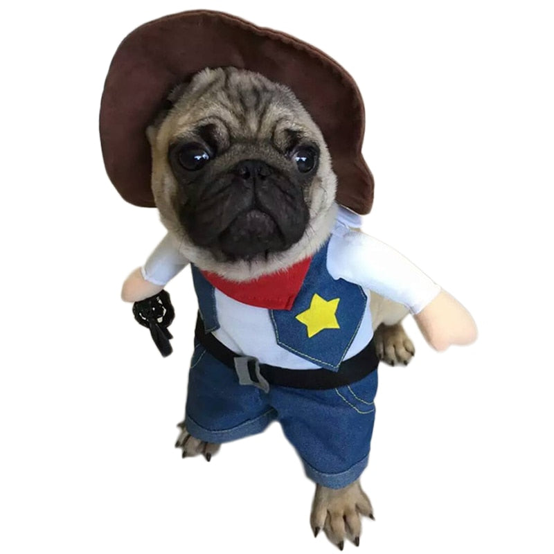 French Bulldog Im A Cowboy Frenchie Halloween Costume (ws211) Durable Dog Item
